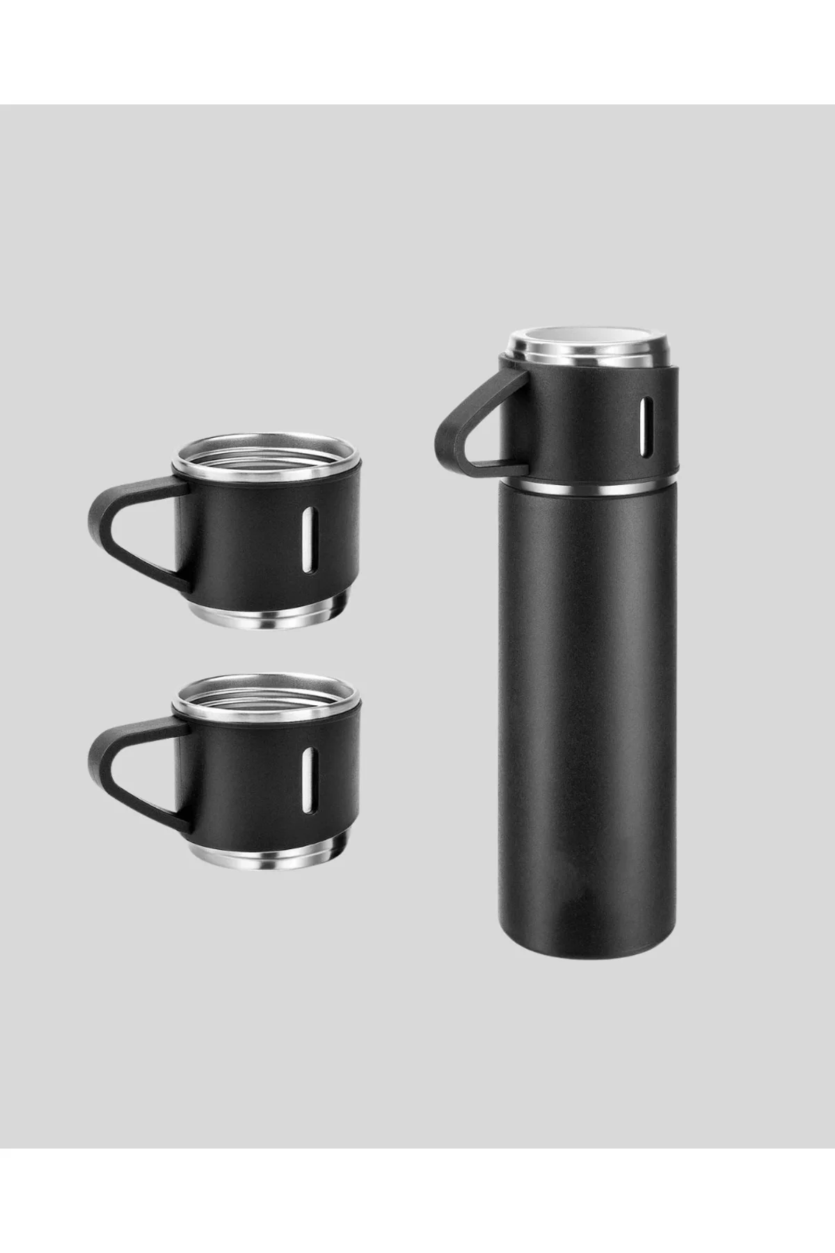 Paslanmaz Çelik 500 ml Termos Seti – 8 Saat Isı Koruma, Vakumlu, 