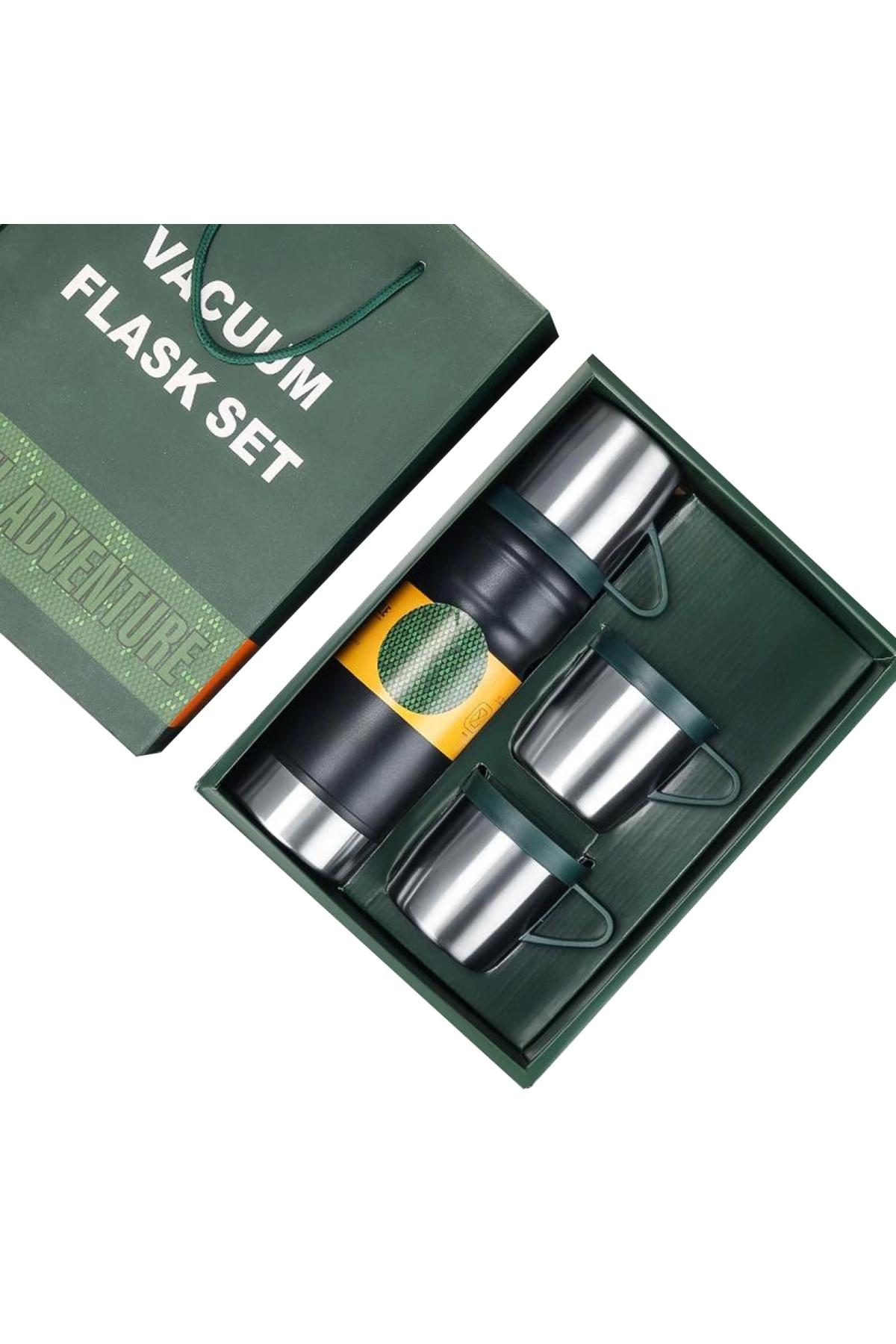 PASLANMAZ ÇELİK 680 ML VAKUMLU TERMOS SETİ (4172)