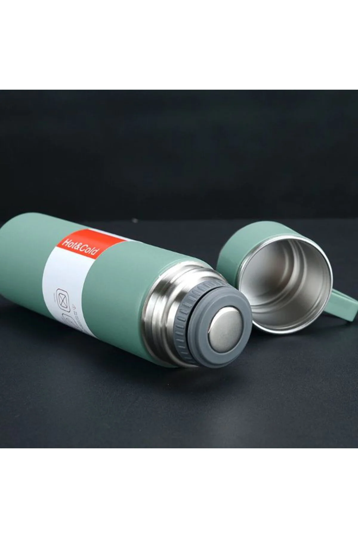 Paslanmaz Çelik Bardaklı Termos Seti 500 ML Fiyatı, Yorumları ve Özellikleri