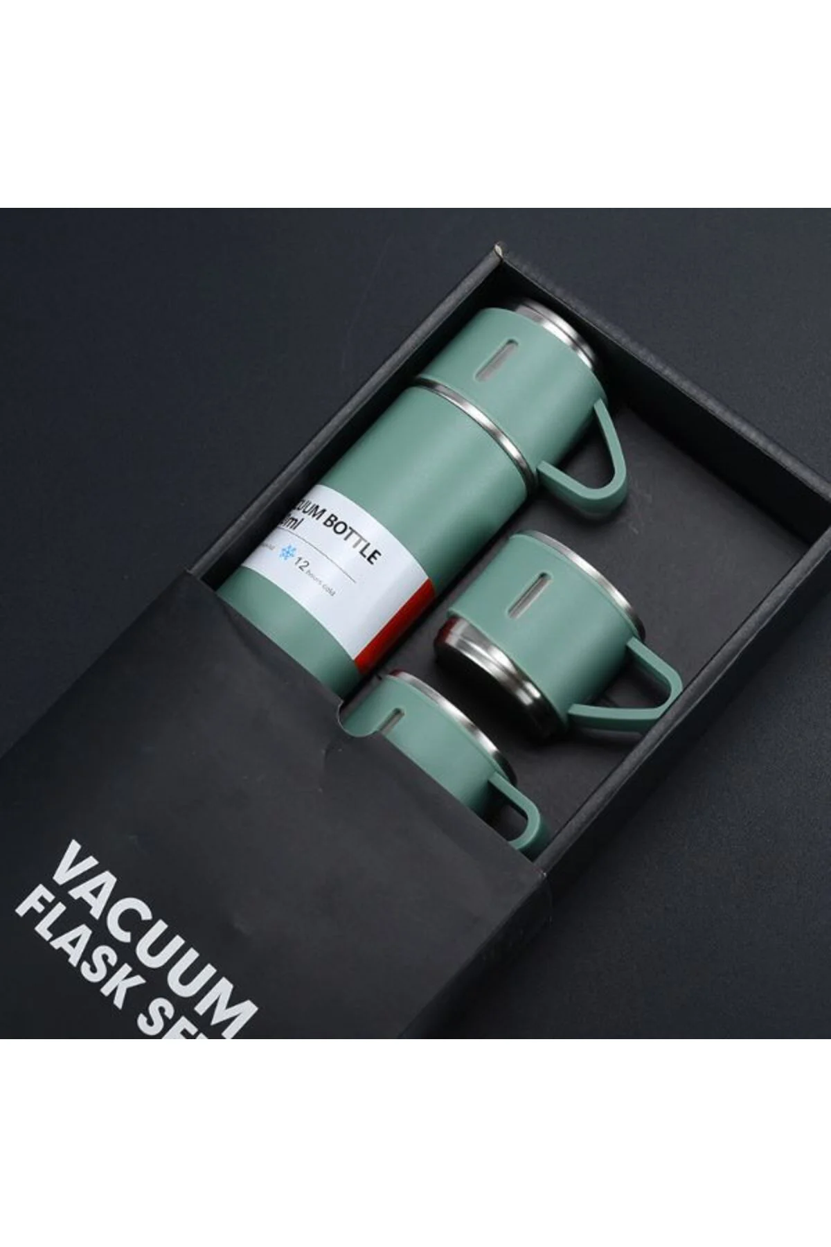 Paslanmaz Çelik Bardaklı Termos Seti 500 ML Fiyatı, Yorumları ve Özellikleri