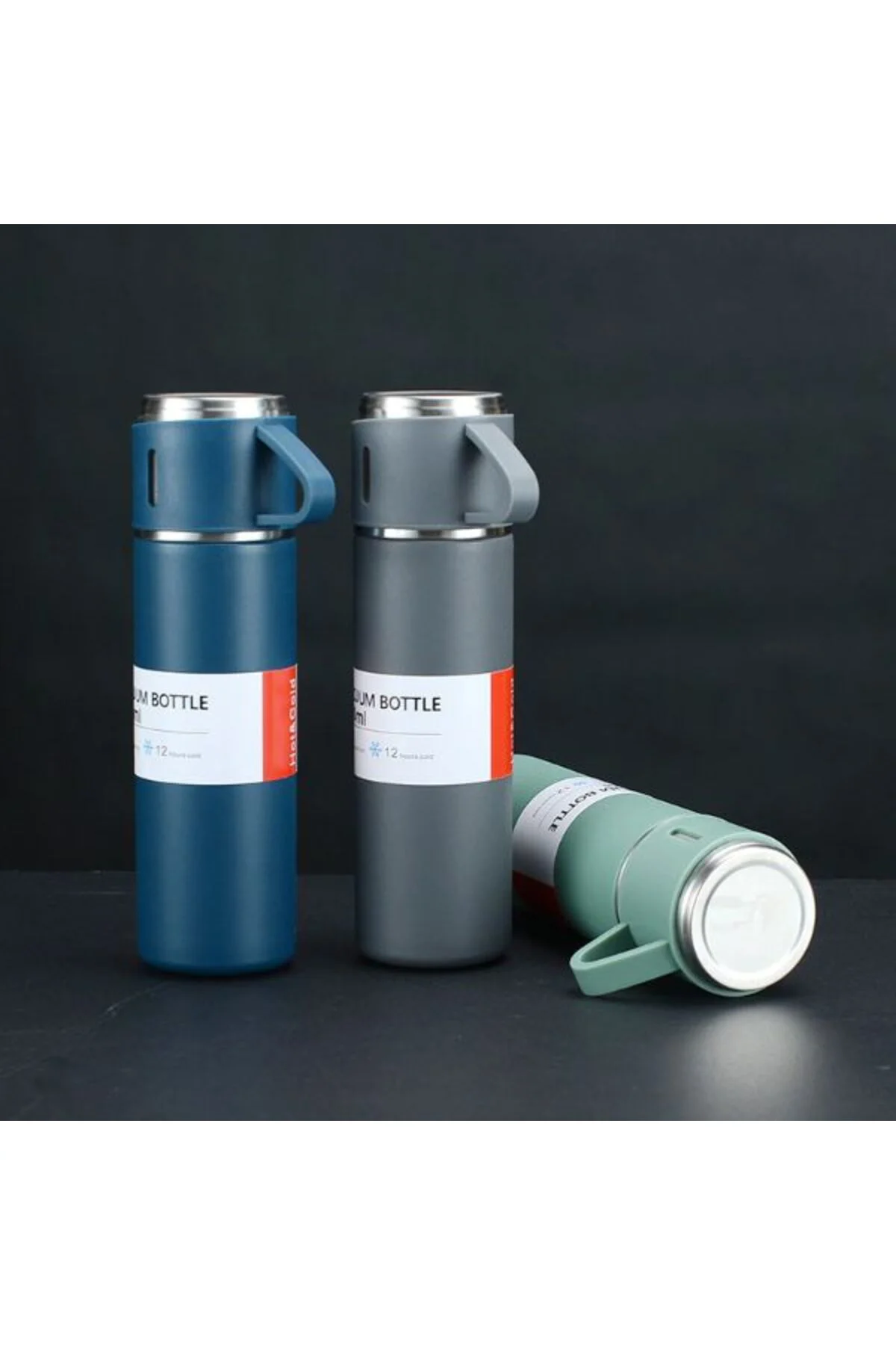 Paslanmaz Çelik Bardaklı Termos Seti 500 ML Fiyatı, Yorumları ve Özellikleri