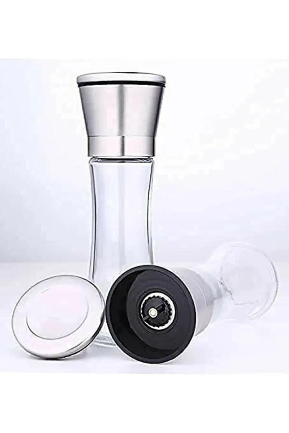 Paslanmaz Çelik Başlıklı Tuz Ve Baharat Değirmeni, Seramik Bıçakl