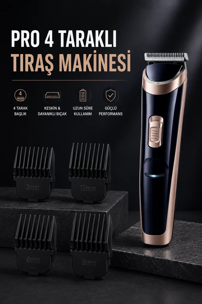 Paslanmaz Çelik Bıçaklı Hassas Çelik Bıçaklı Tıraş Makinesi