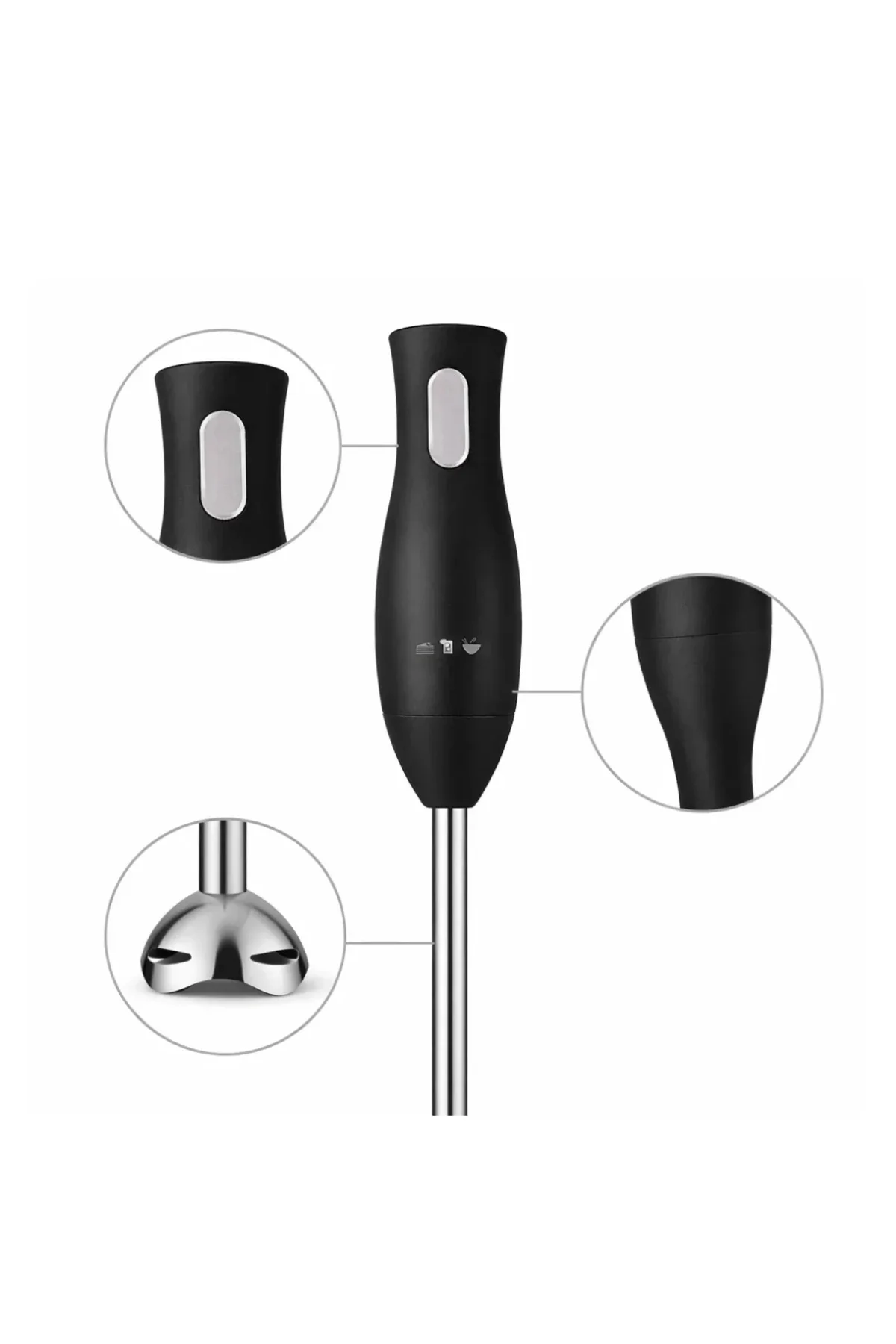 Paslanmaz Çelik Blender Ayağına Sahip Ergonok El Blenderı Paslanmaz Çelik Blender Ayağına Sahip Ergonok El Blenderı