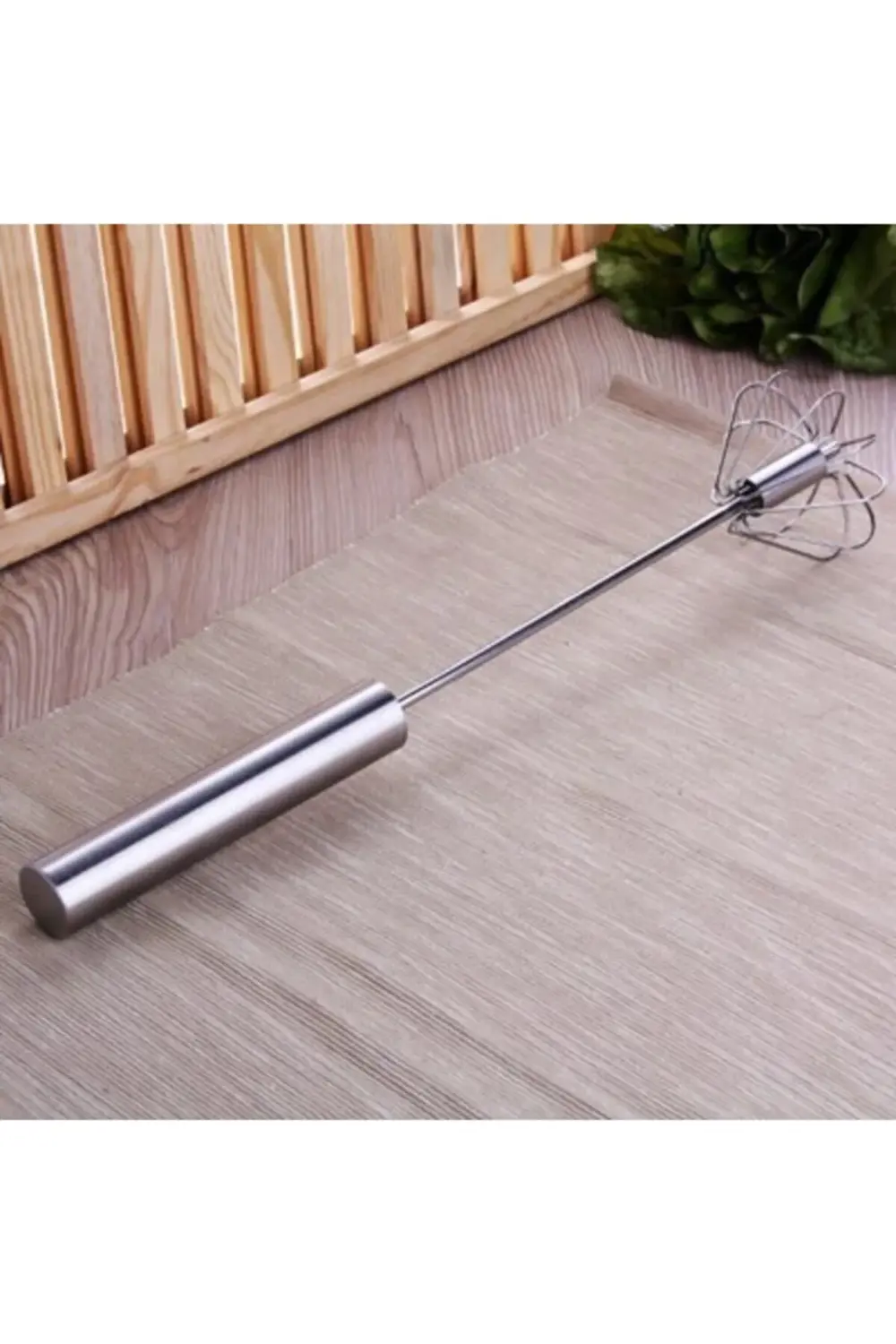 Paslanmaz Çelik Büyük Boy Çek-bas El Mikseri & Gırgır Çırpıcı Pas