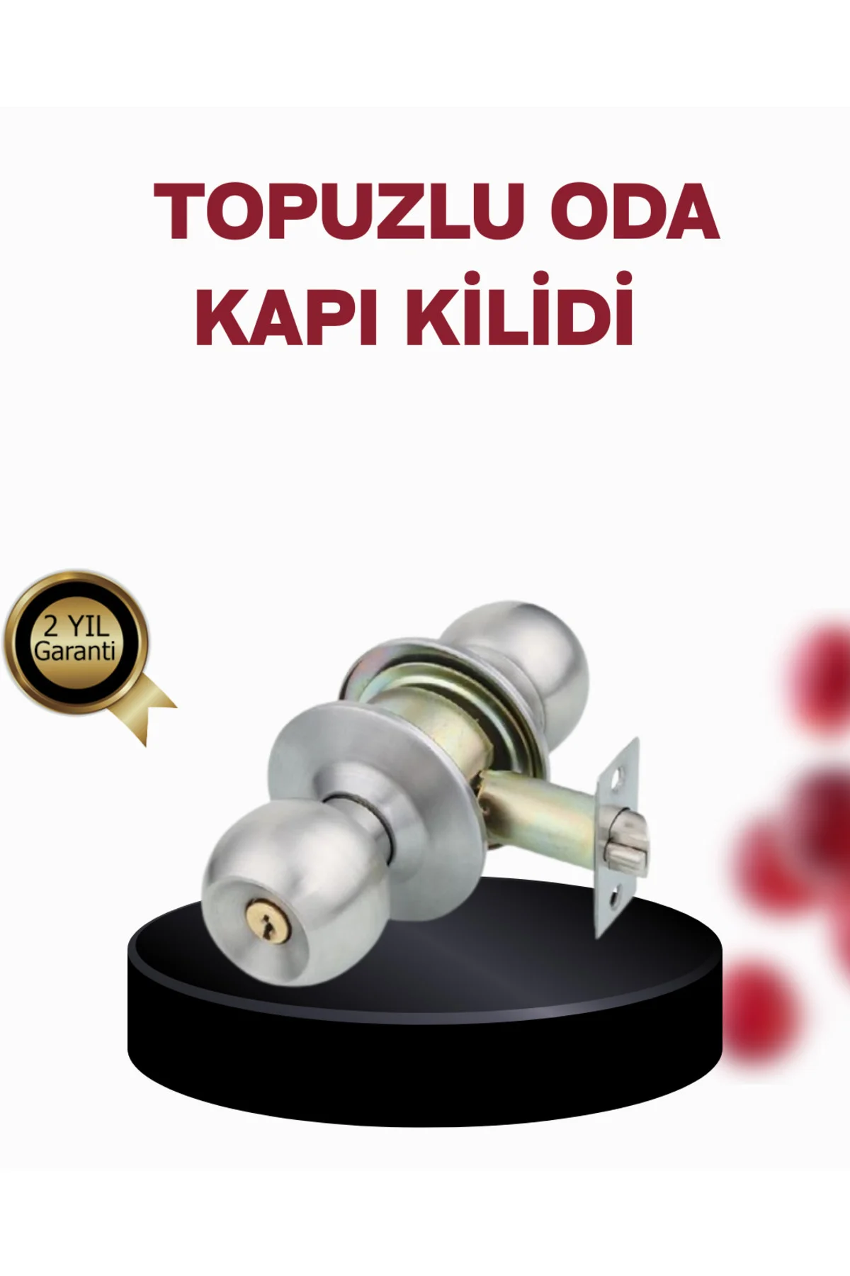 Paslanmaz Çelik Dayanıklı Topuzlu Kapı Kilidi Paslanmaz Çelik Dayanıklı Topuzlu Kapı Kilidi