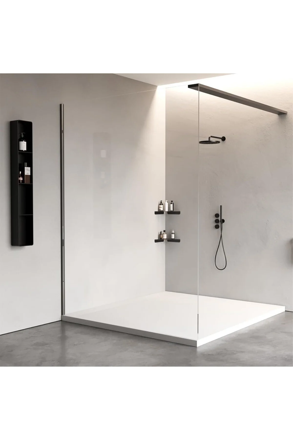Paslanmaz Çelik Duş Rafı - Katlı Banyo Köşe Rafı - Yapışkan Siste