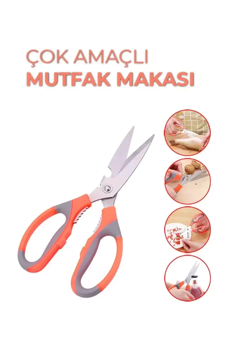 Paslanmaz Çelik Et, Tavuk, Börek Doğrama Makası mudanis Paslanmaz Çelik Et, Tavuk, Börek Doğrama Makası mudanis