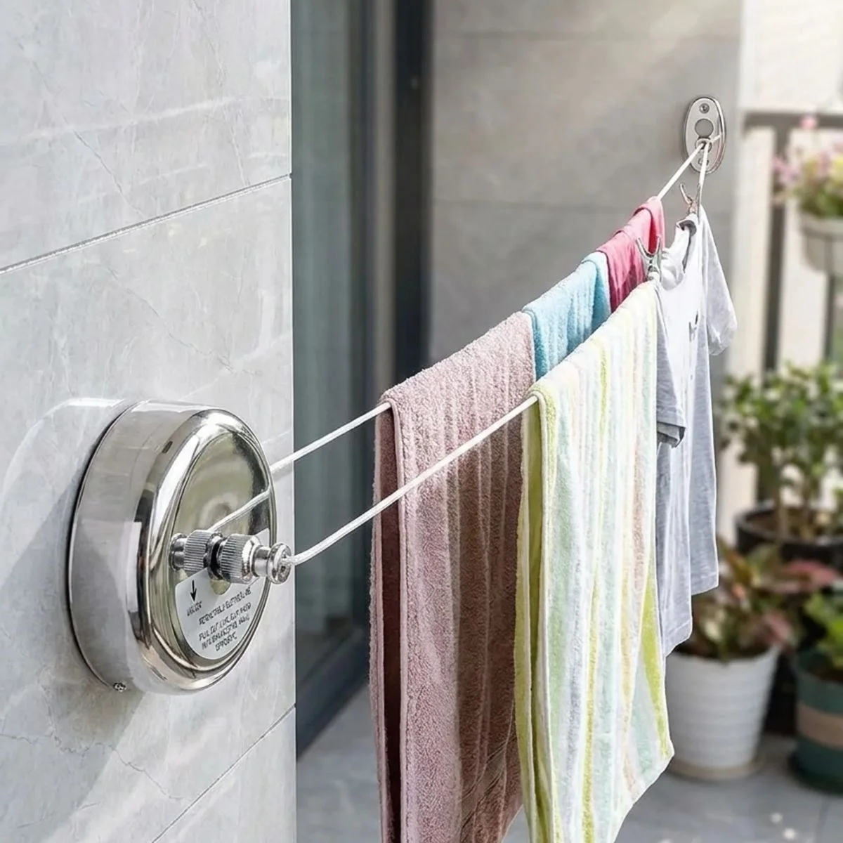 Paslanmaz Çelik Geri Çekilebilir Çamaşır İpi – Duvar Tipi Duvara Monte Banyo,balkon,bahçe Çamaşır Kurutma Askısı Bx40 Fiyatı, Yorumları ve Özellikleri