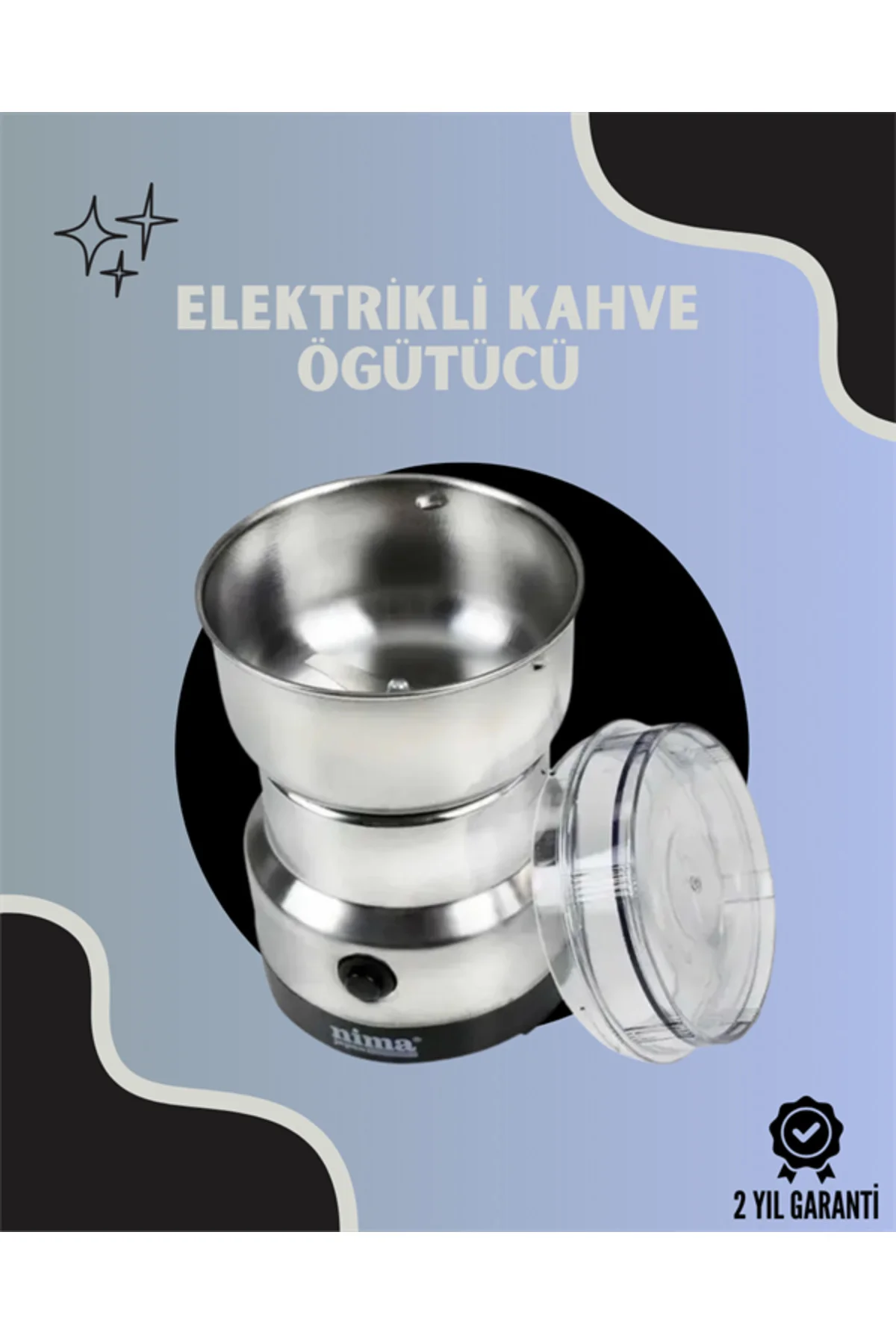 Paslanmaz Çelik Kahve Değirmeni | Düşük Gürültü, Yüksek Devir, Fı
