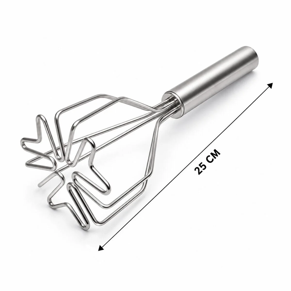Paslanmaz Çelik Kalp Tasarımlı Patates Ezici 26 cm Paslanmaz Çelik Kalp Tasarımlı Patates Ezici 26 cm