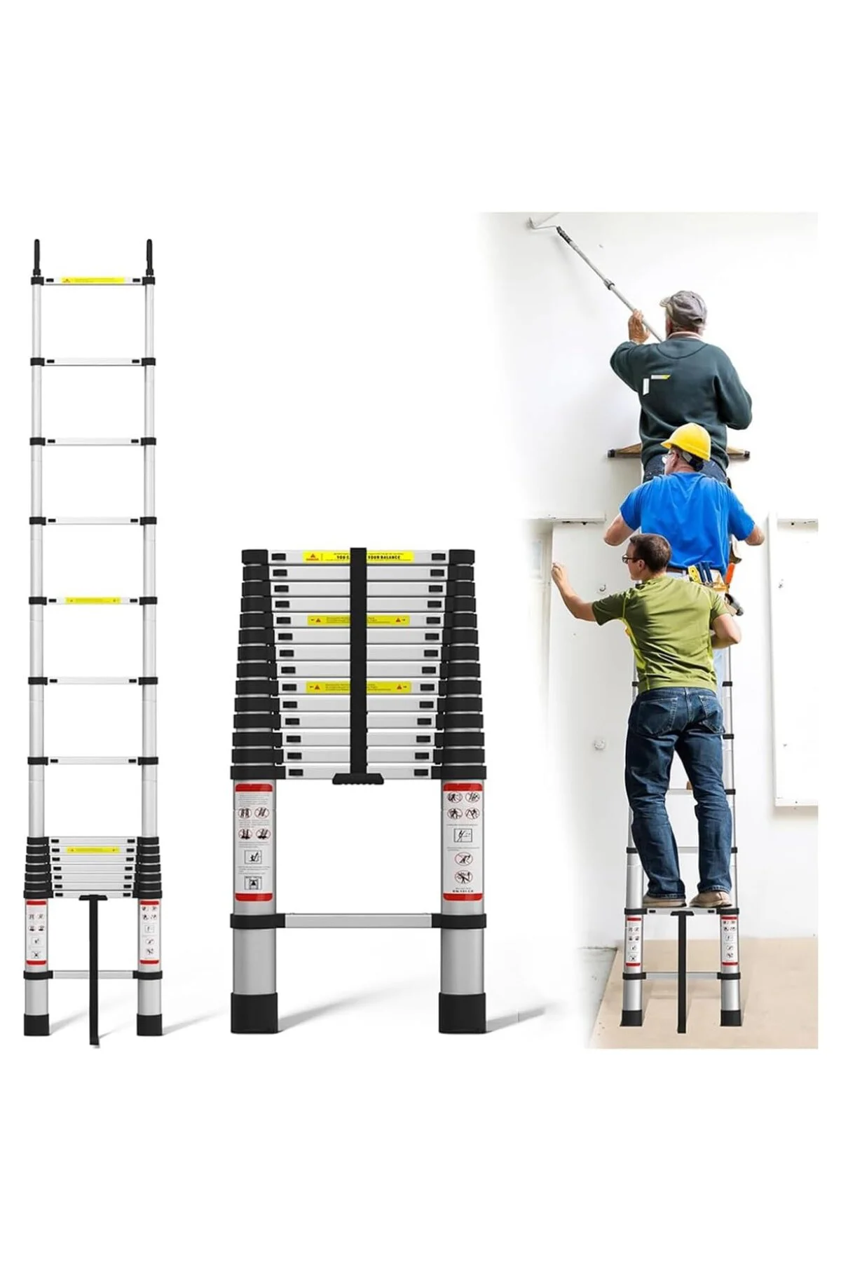 Paslanmaz Çelik Katlanır Merdiven 5.1 Metre