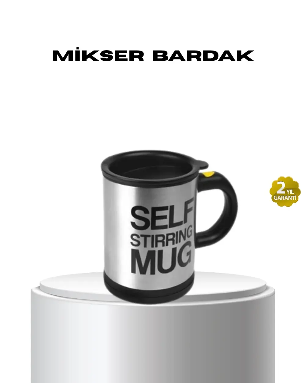 Paslanmaz Çelik Kendi Kendini Karıştıran Akıllı Kupa – Isı Yalıtı