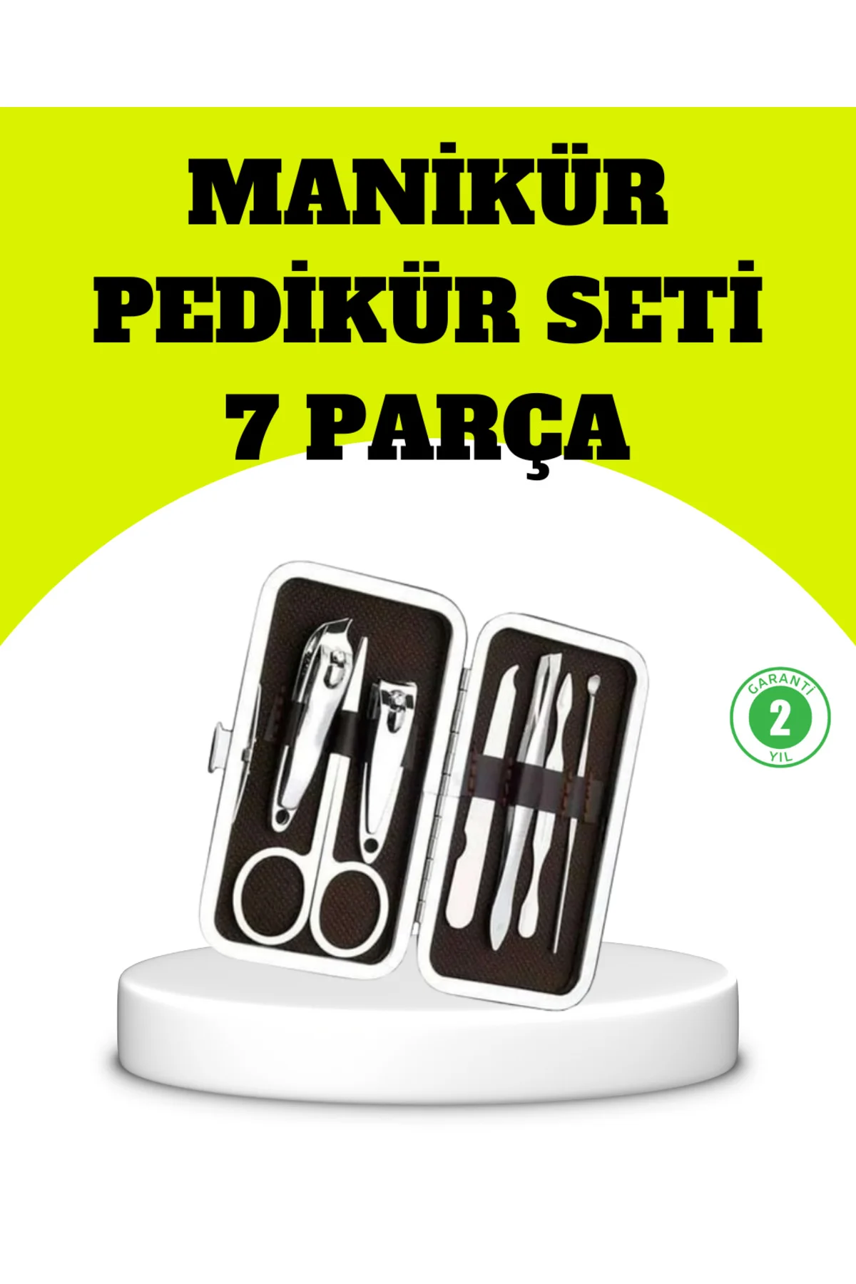 Paslanmaz Çelik Kişisel Bakım Seti – 7 Parça