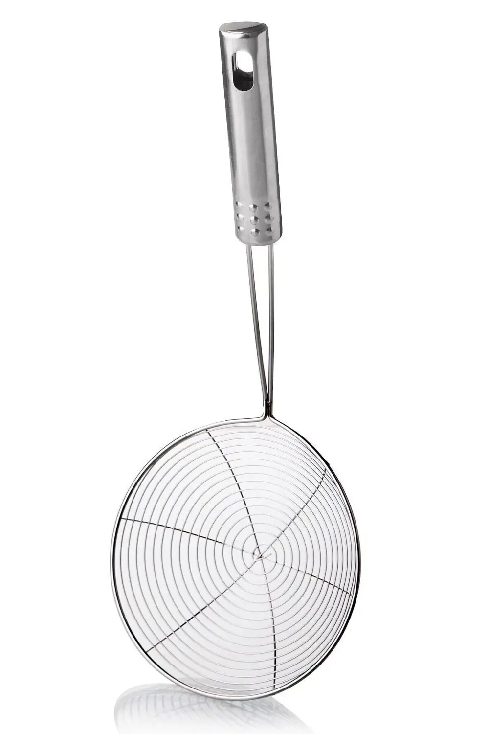 Paslanmaz Çelik Kızartma Kevgiri Çelik Tel Kepçe Yağ Süzgeçli Kev