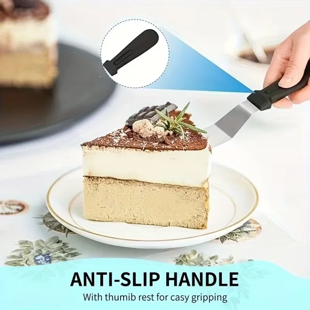Paslanmaz Çelik L Tipi Pastacı Spatulası