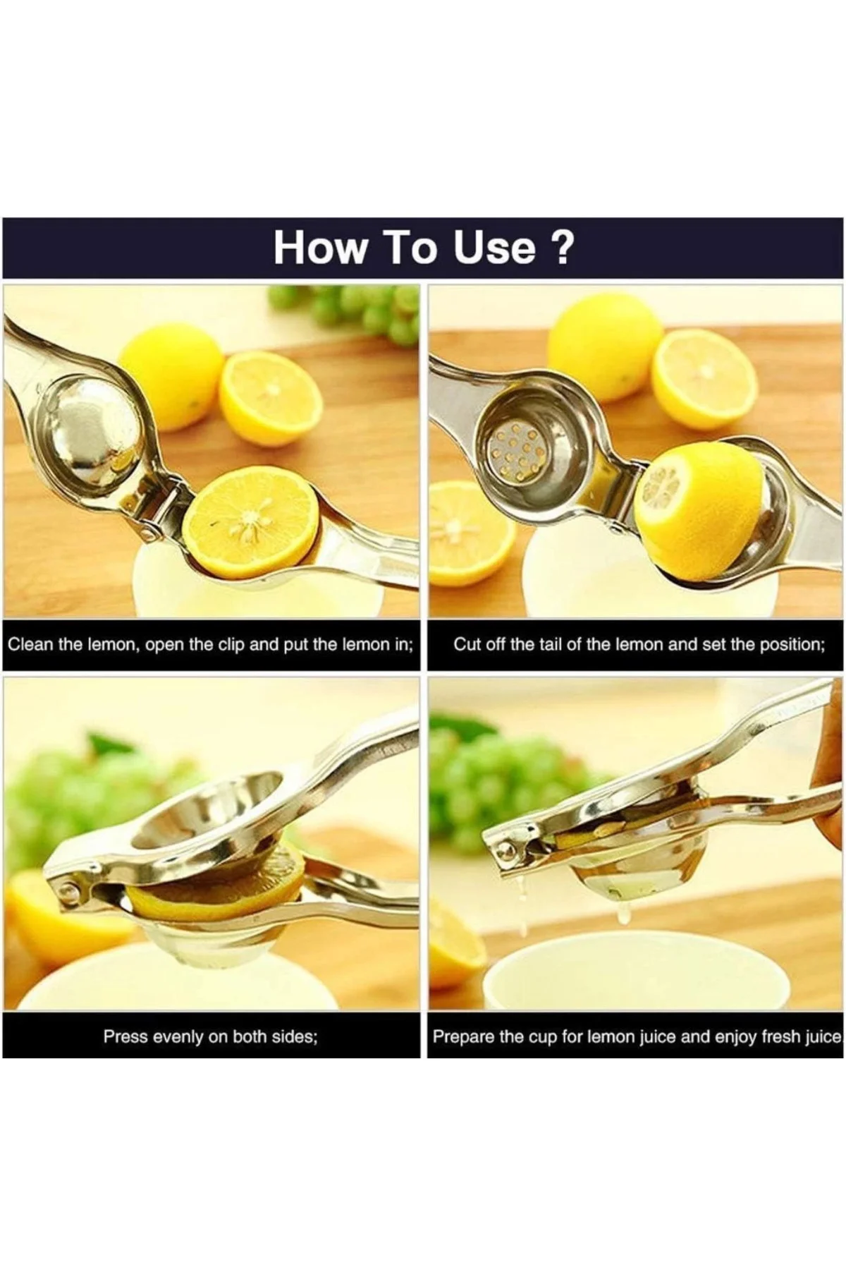 Paslanmaz Çelik Limon Sıkacağı - Lisinya