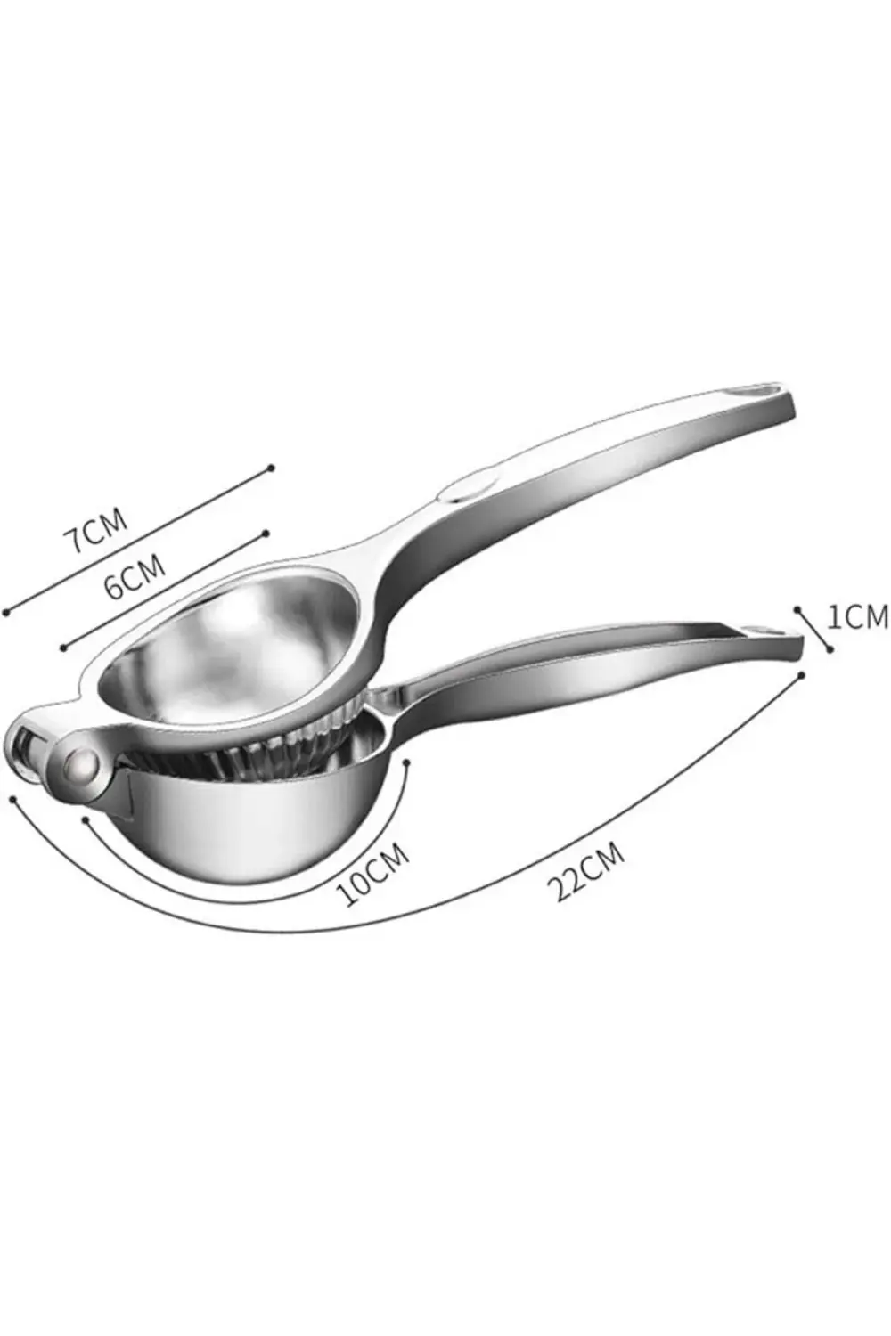 Paslanmaz Çelik Lüx Limon Sıkacağı Metal Press Meyve Sıkacağı