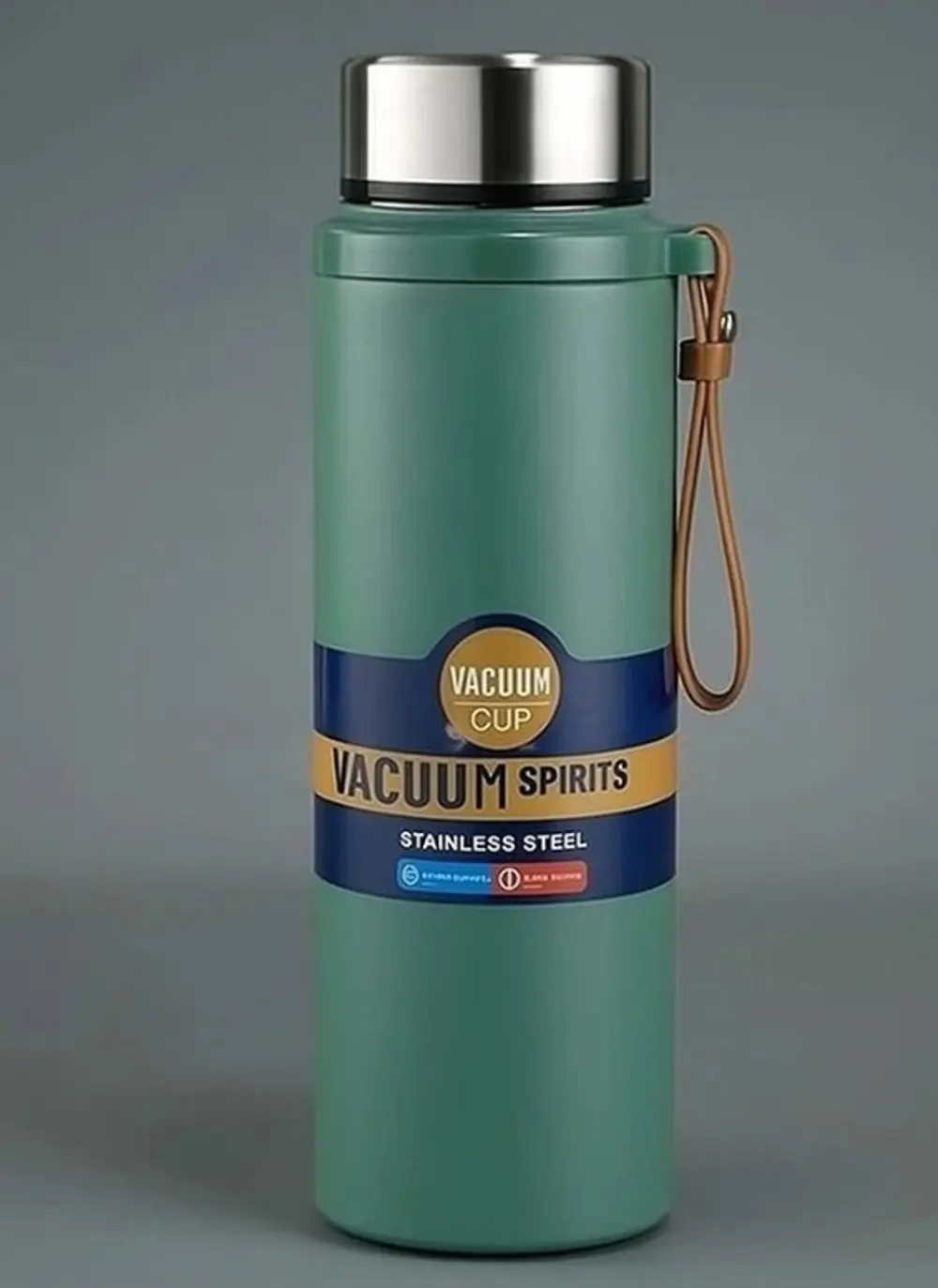 Paslanmaz Çelik Matara Termos Su Şişesi 600 ML Vakumlu Kapak - Ye