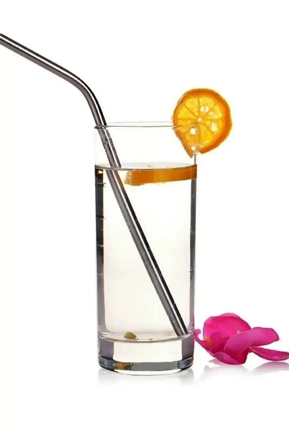 Paslanmaz Çelik Metal Meşrubat Pipeti Ve Pipet Temizleme Fırçası