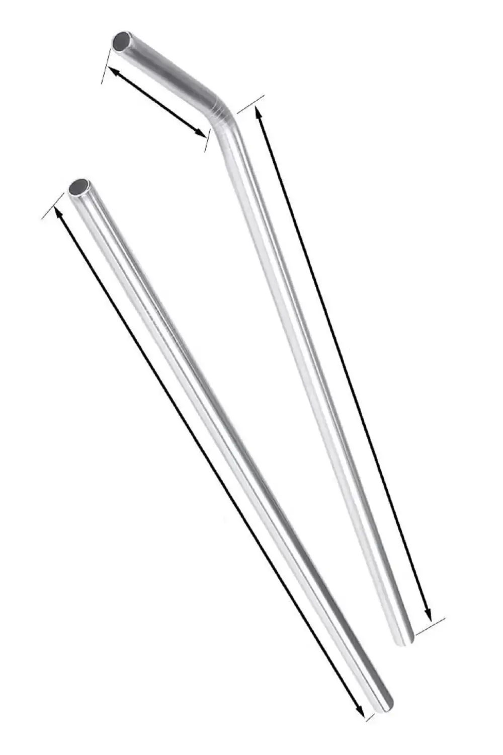 Paslanmaz Çelik Metal Meşrubat Pipeti Ve Pipet Temizleme Fırçası