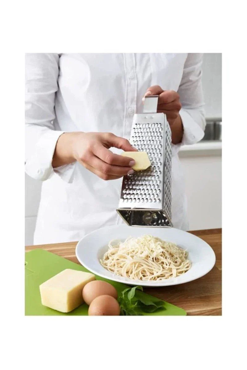 Paslanmaz Çelik Mutfak Rende - 12 cm x 10 cm x 20 cm Bulaşık Makinesinde Yıkanabilir Fiyatı, Yorumları ve Özellikleri