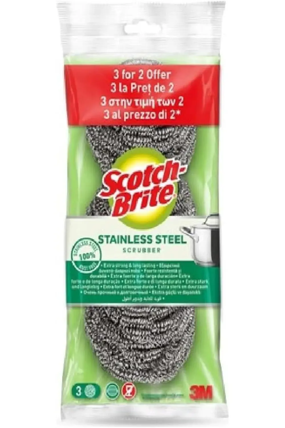 Paslanmaz Çelik Ovma Teli 2+1 maxshtr 1053513