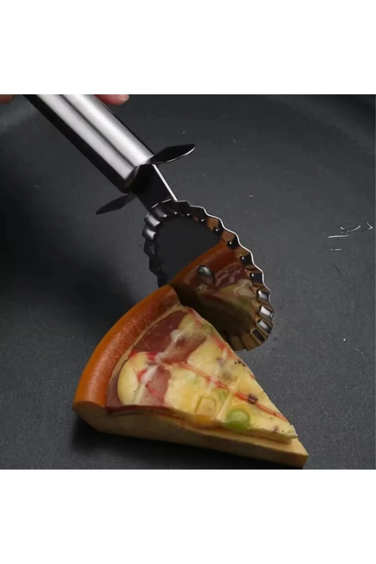 Paslanmaz Çelik Pizza ve Hamur Kesici