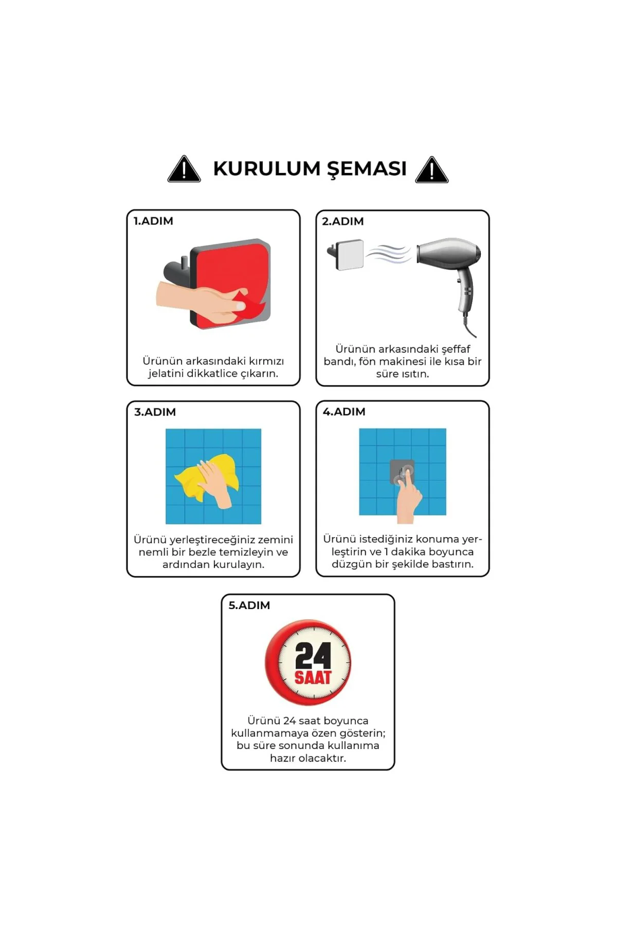 Paslanmaz Çelik Raflı Havlu Askısı, Yapışkanlı ve Vidalı Çift Mon