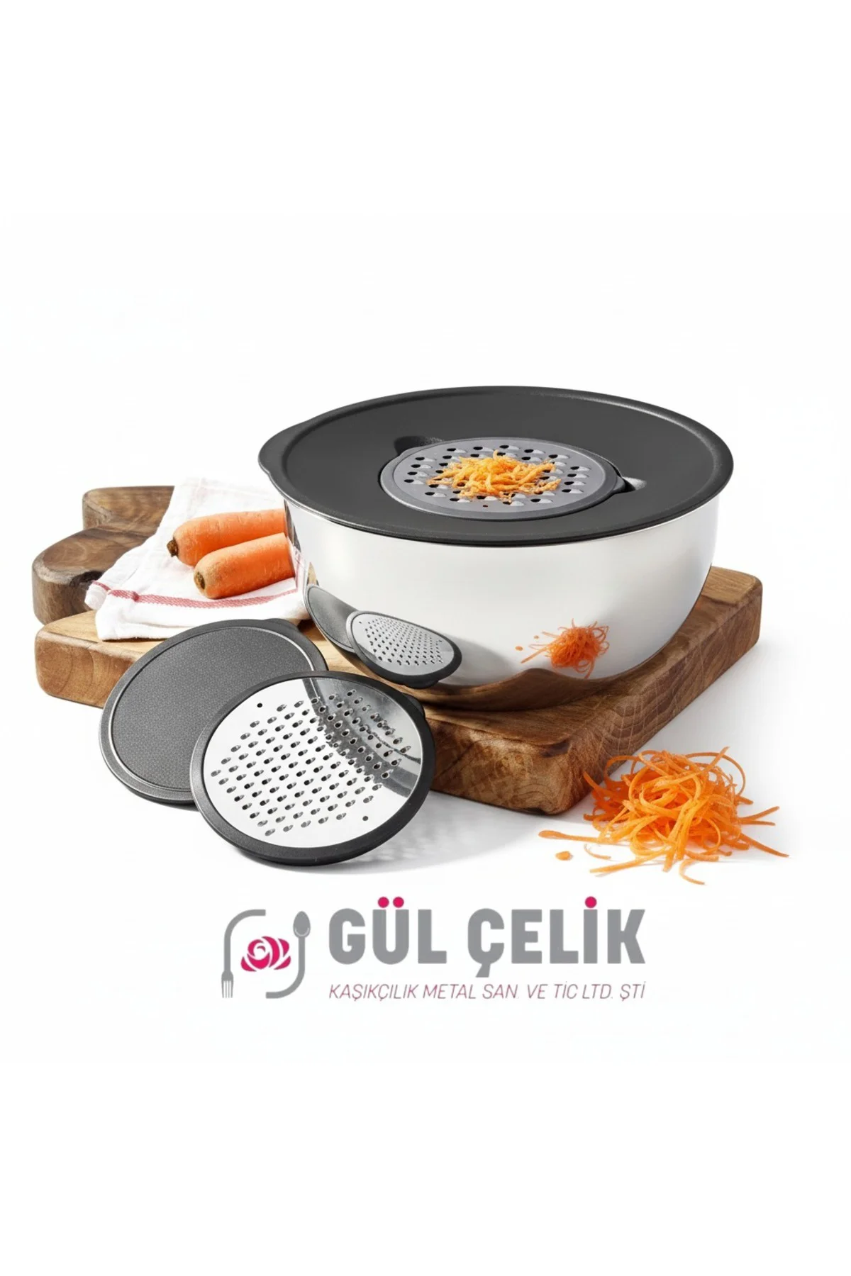 Paslanmaz Çelik Rendeli Karıştırma Ve Saklama Kabı 24 cm 4 Litre Paslanmaz Çelik Rendeli Karıştırma Ve Saklama Kabı 24 cm 4 Litre
