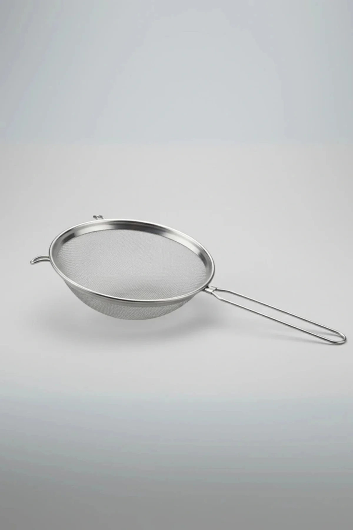 Paslanmaz Çelik Saplı Derin Süzgeç 28 cm Metalik Gri