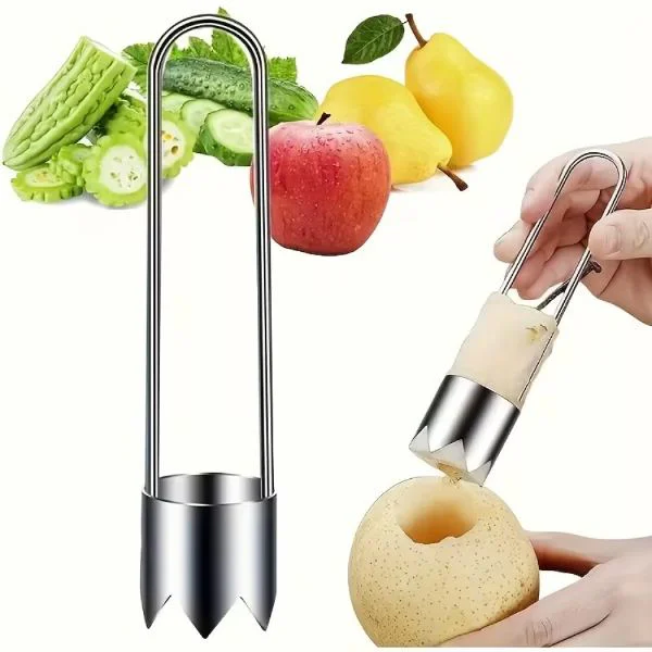 Paslanmaz Çelik Sebze Meyve Oyacağı 15 cm Ergonomik Tasarım