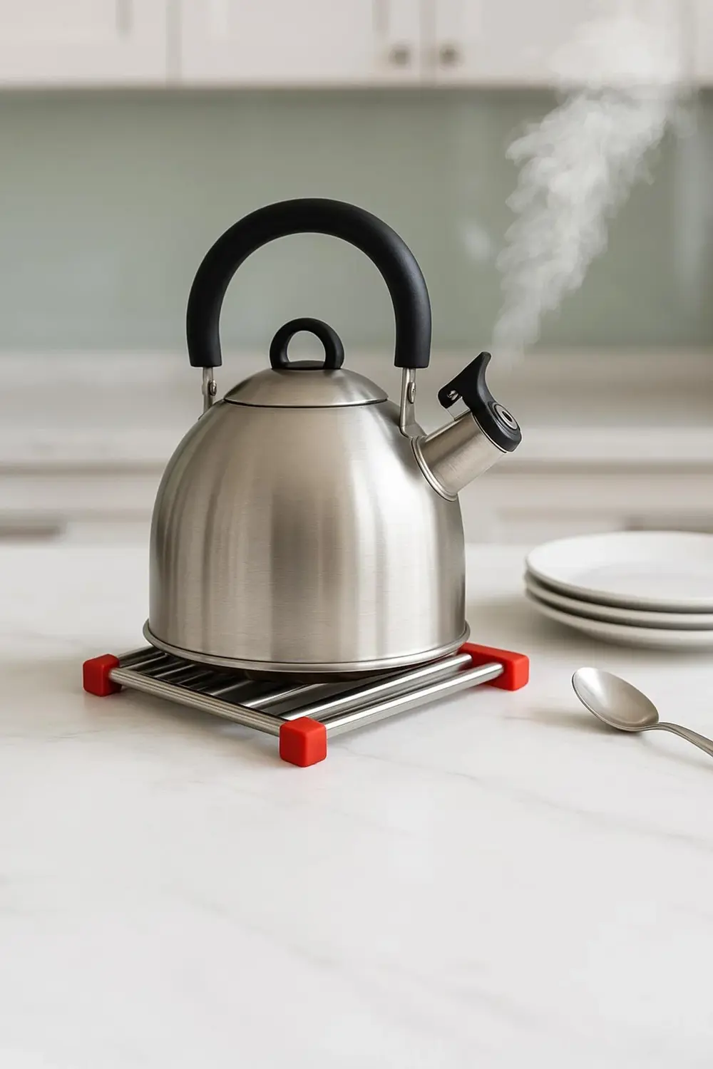 Paslanmaz Çelik Silikon Kenarlı Nihale 21 cm