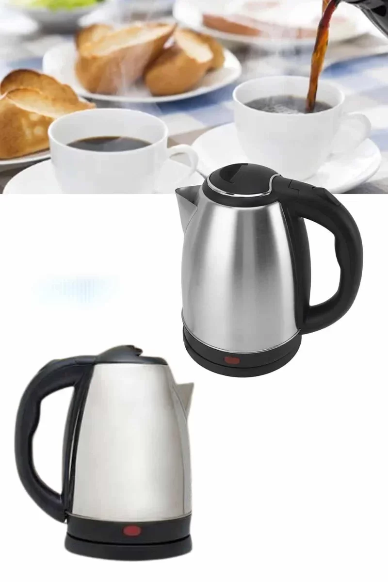 Paslanmaz Çelik Su Isıtıcı 2000W 1.8L Güvenli Kettle