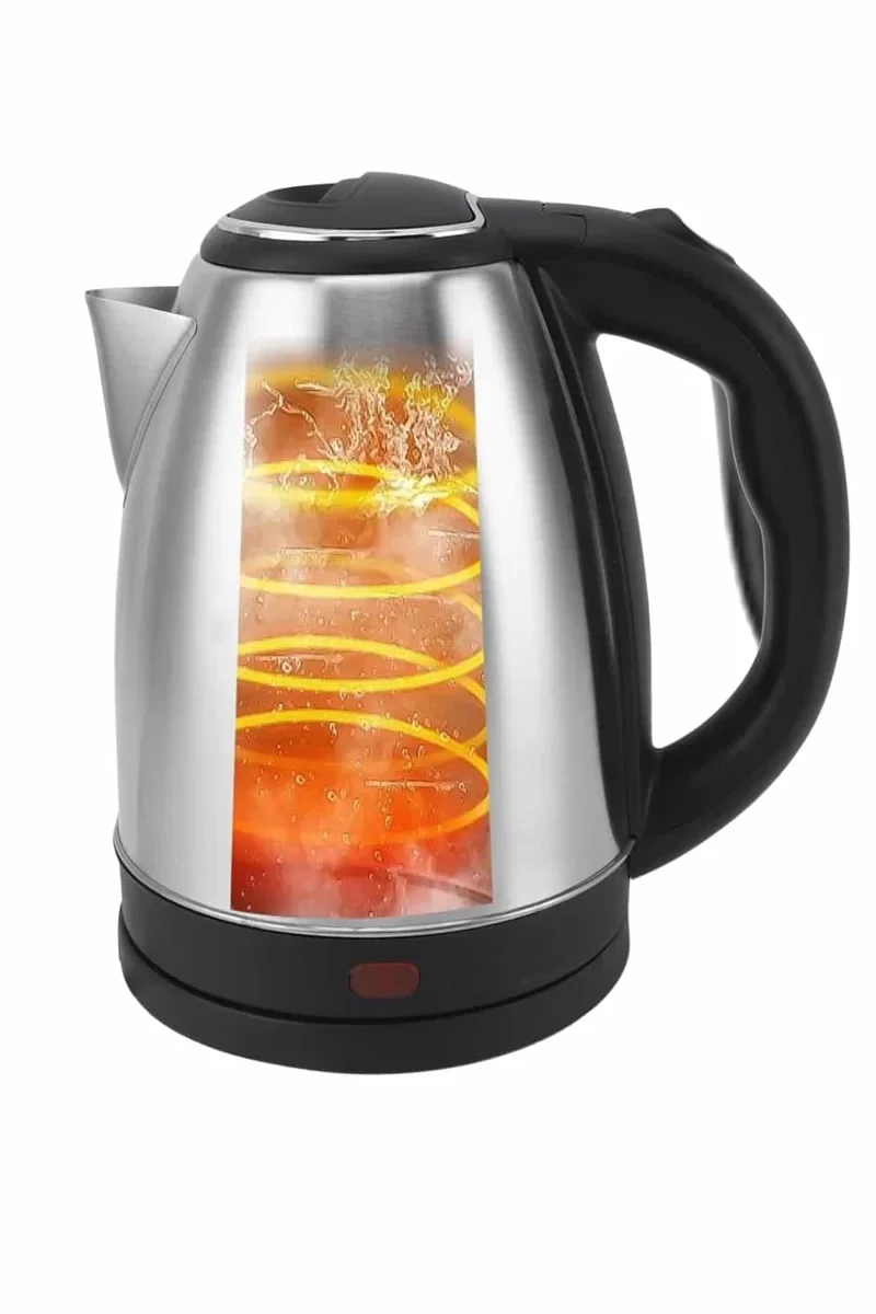 Paslanmaz Çelik Su Isıtıcı 2000W 1.8L Güvenli Kettle