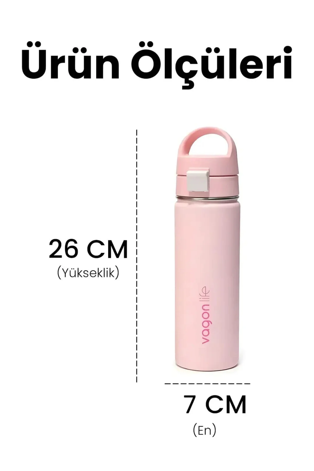 Paslanmaz Çelik Su Matarası - 550 ml Tek Kapak Çift Kullanım Taşı Paslanmaz Çelik Su Matarası - 550 ml Tek Kapak Çift Kullanım Taşı