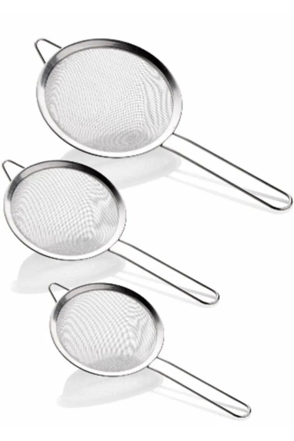 Paslanmaz Çelik Süzgeç 3 Lü (12cm 14cm 16cm)