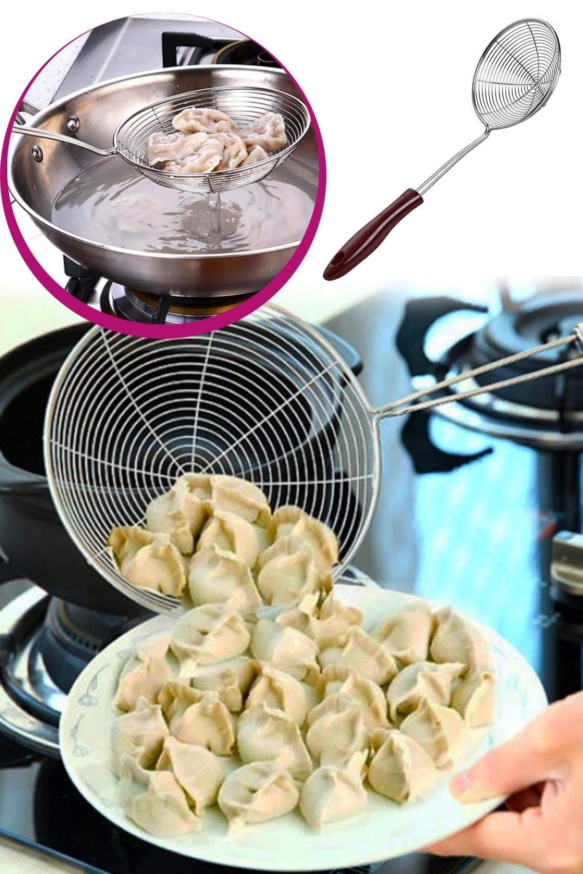 Toptanpro Paslanmaz Çelik Tel Haşlama Ve Kızartma Kevgiri Kategori: Dekora