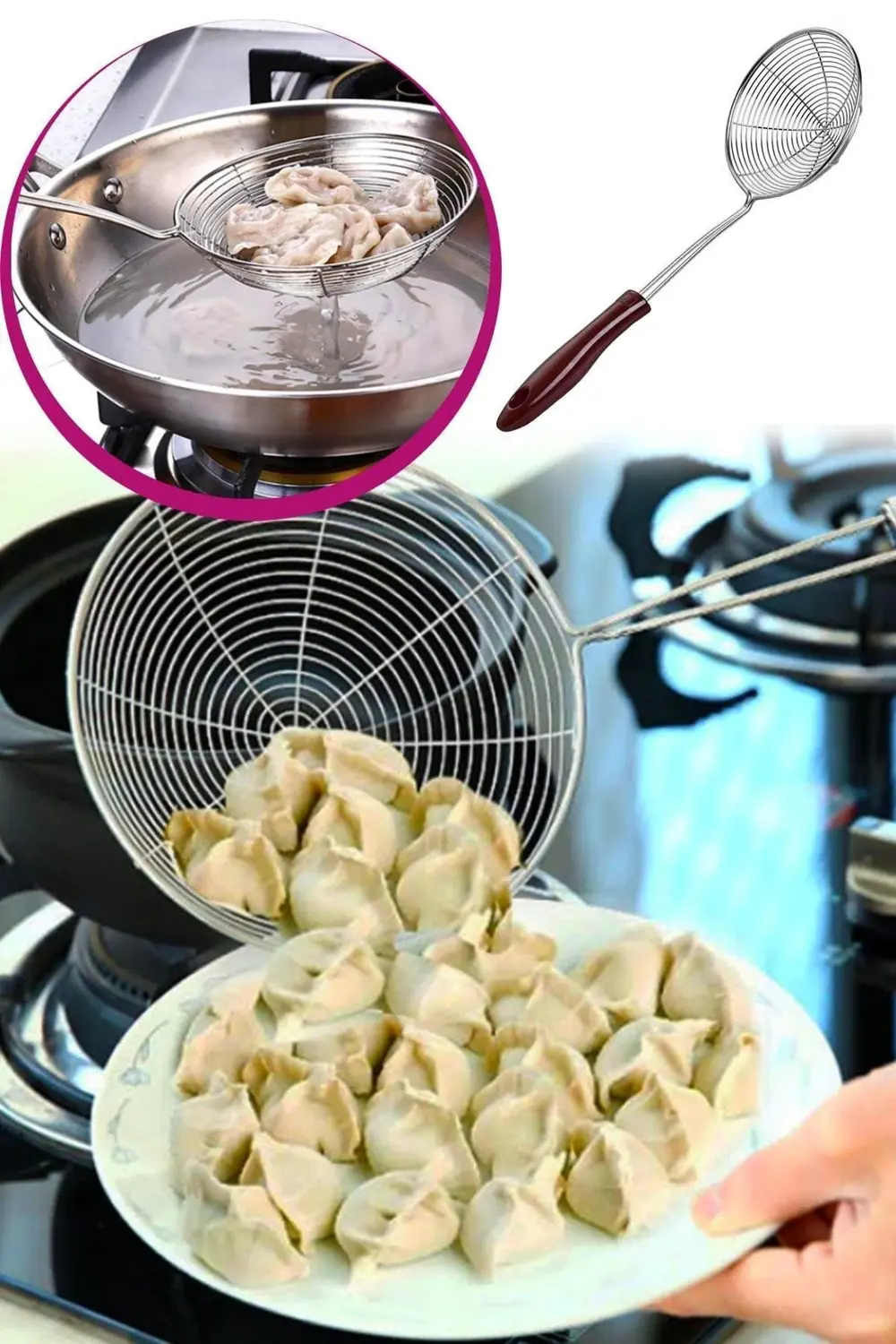 Paslanmaz Çelik Tel Haşlama Ve Kızartma Kevgiri Kategori: Dekora