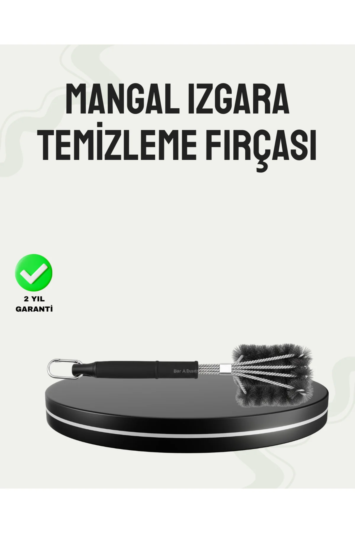 Paslanmaz Çelik Telli Mangal Temizlik Fırçası - ayr8719-3307