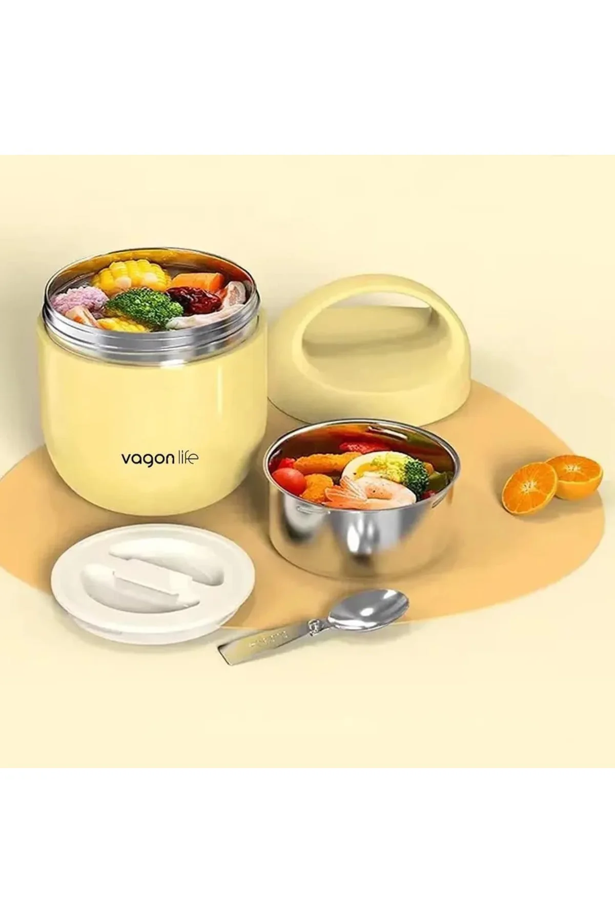 Paslanmaz Çelik Yemek Termosu - 1200ml - Lunch Box