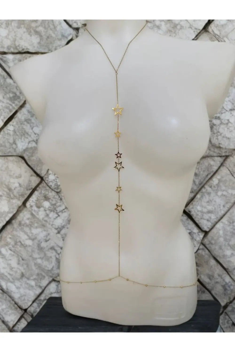 PASLANMAZ ÇELİK YILDIZLI VÜCUT ZİNCİRİ