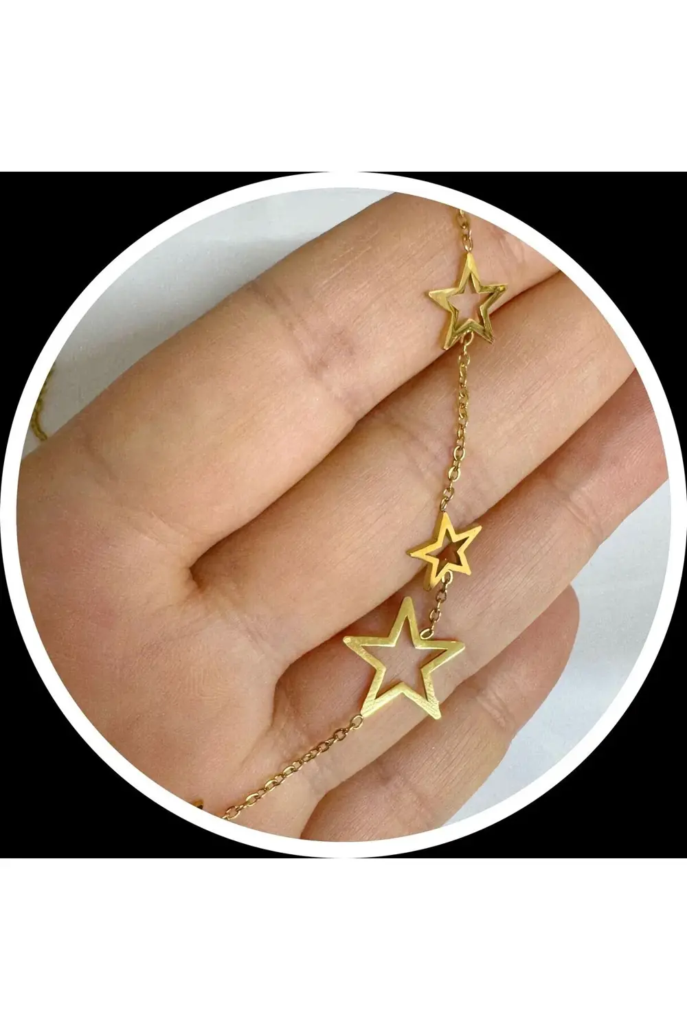 PASLANMAZ ÇELİK YILDIZLI VÜCUT ZİNCİRİ