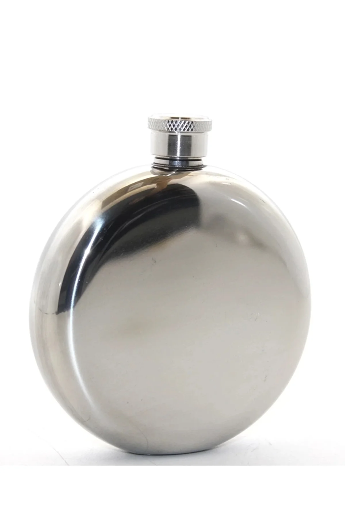 Paslanmaz Çelik Yuvarlak 5 Oz Tekli Matara Alk2676