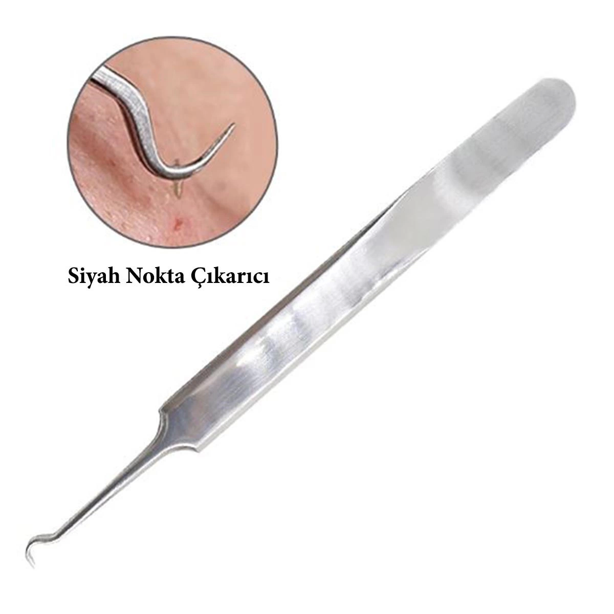 Paslanmaz Çelik Siyah Nokta Sivilce Ve Akne Temizleyici Set 3'lü