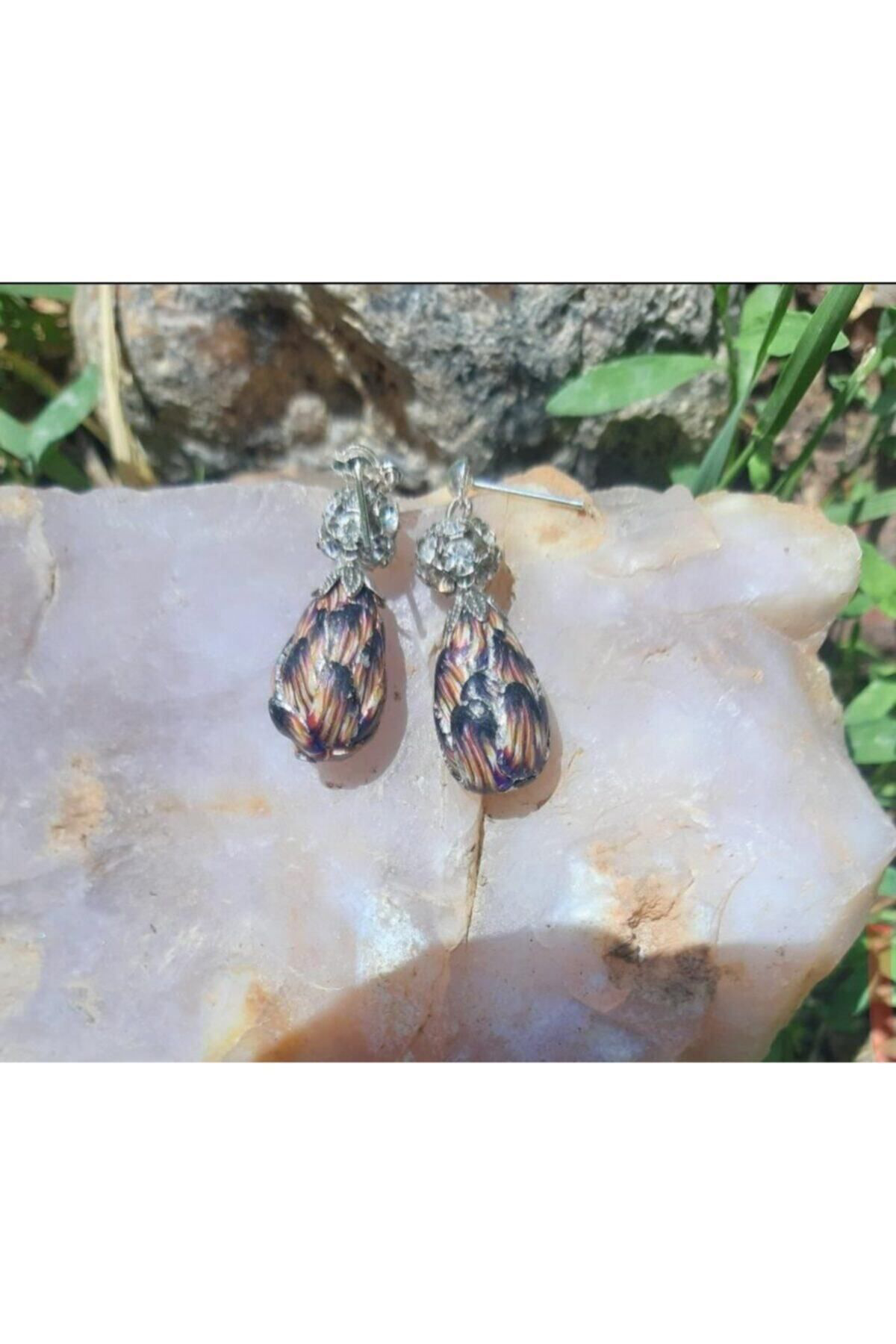 Bijuteri Küpe Paslanmaz Çelik Polimer Kil Tasarım Küpe