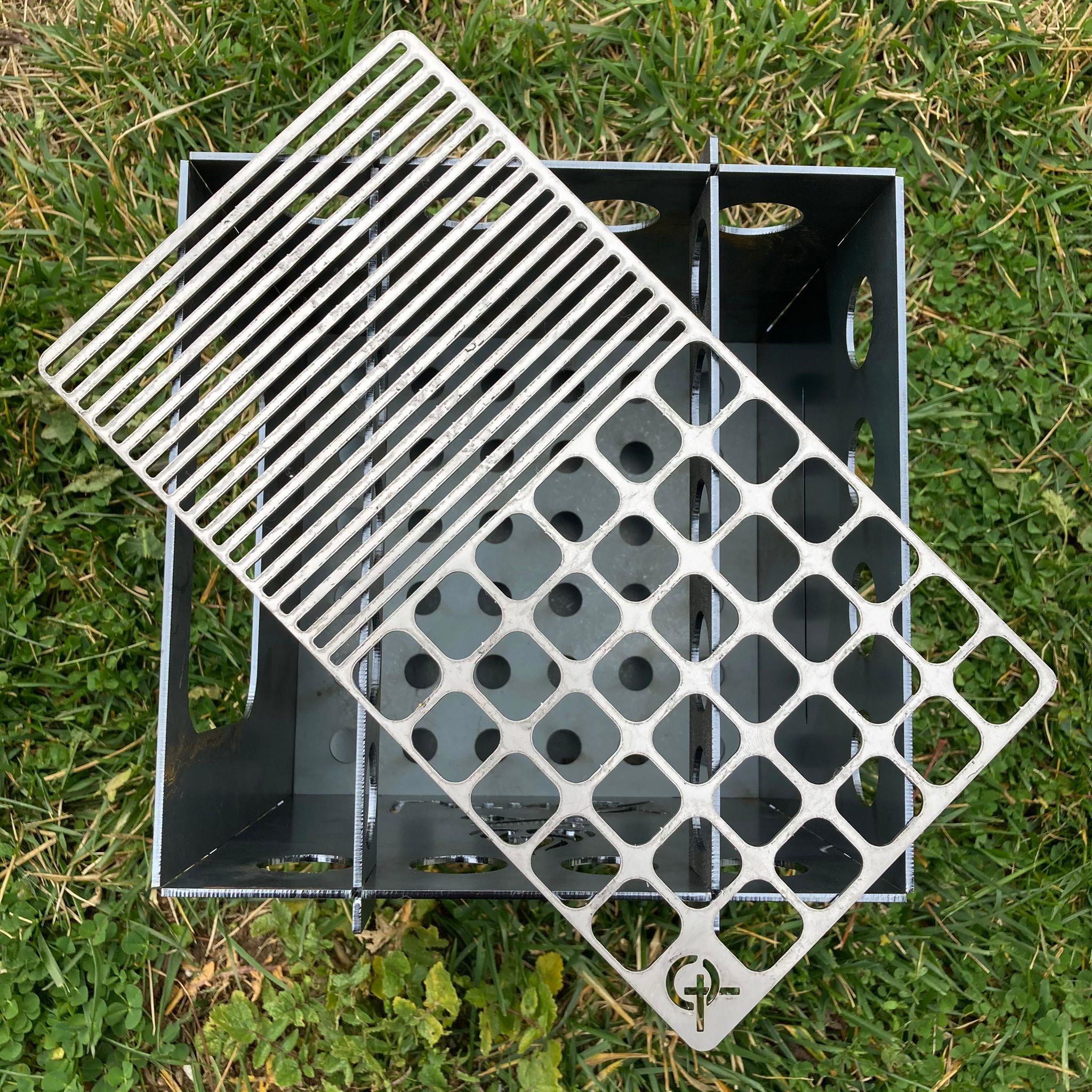 Çinar Extreme Paslanmaz Çelik Bushcraft Dikdörtgen 13Cm X 24Cm Metal İzgara Lat