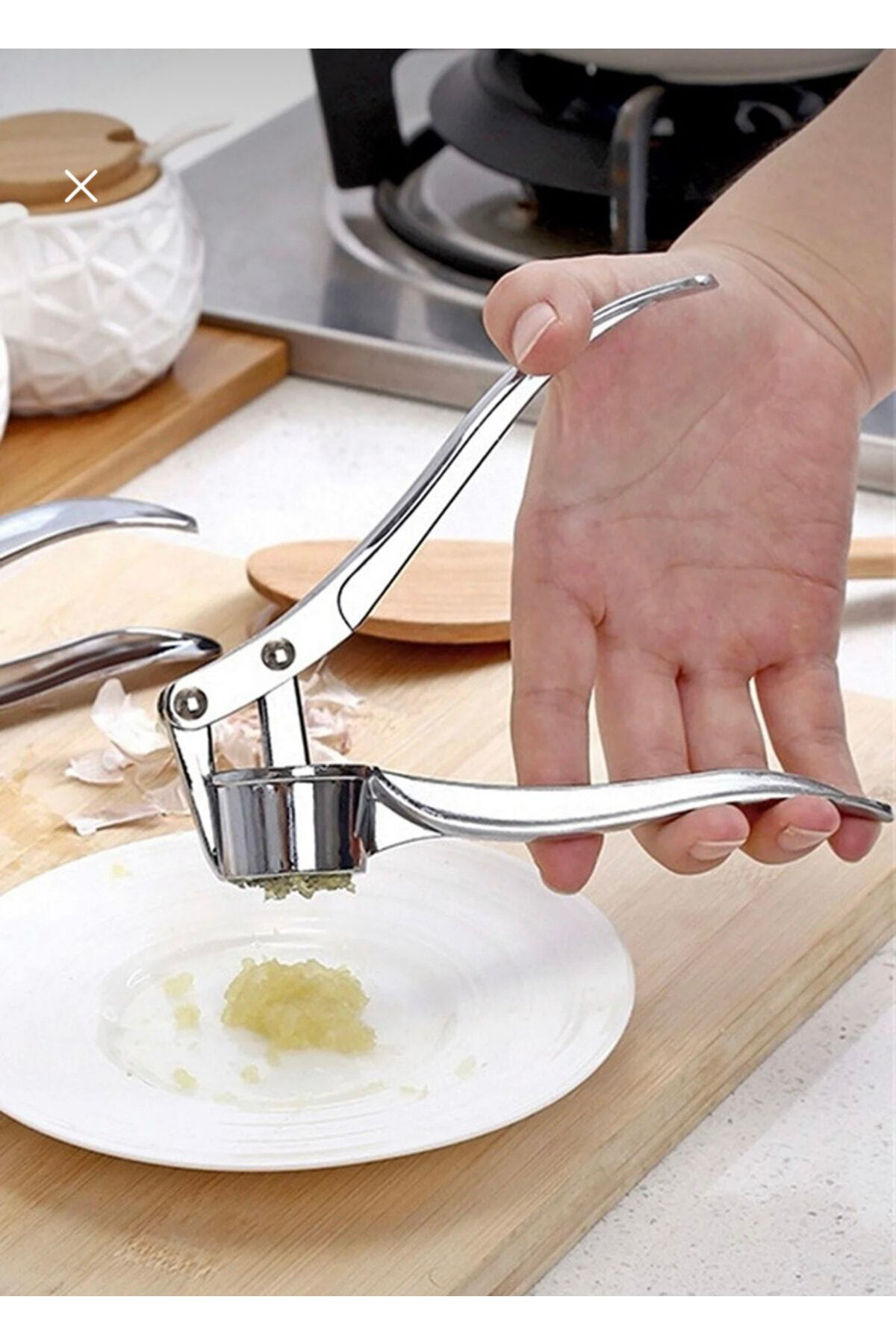 Çeyiz Bahçesi Paslanmaz Çelik Sarımsak Ezici