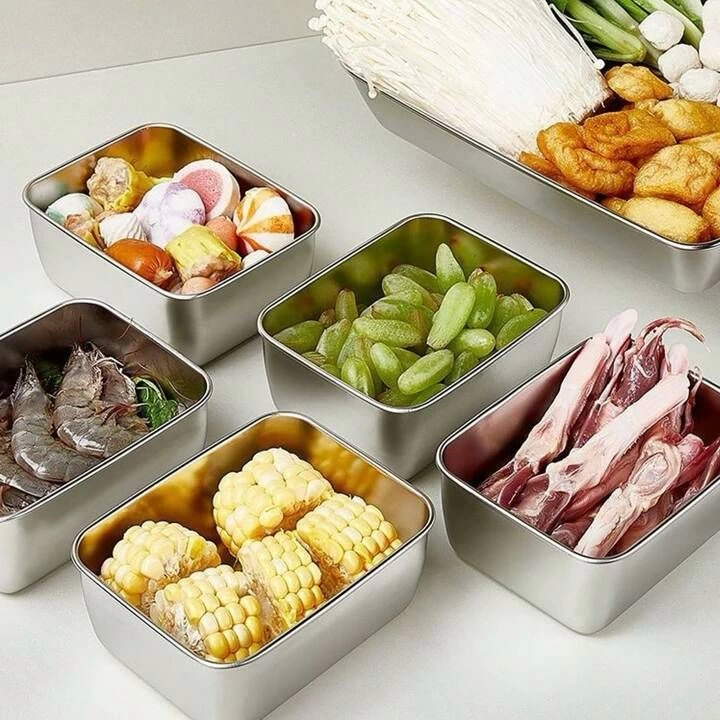 Just Cheap Store Paslanmaz Çelik Saklama Kabı