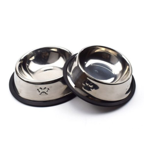 Woody Sofia Paslanmaz Çelik Metal Mama Kabı 18 Cm.